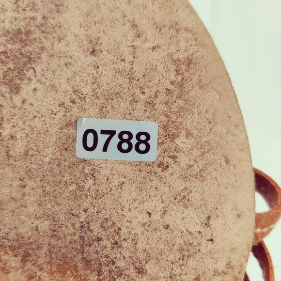 Max Studio Strappy Leather Flower Flat Sandal Flip Flop Slippers Brown Sz 7.5 - Picture 10 of 11